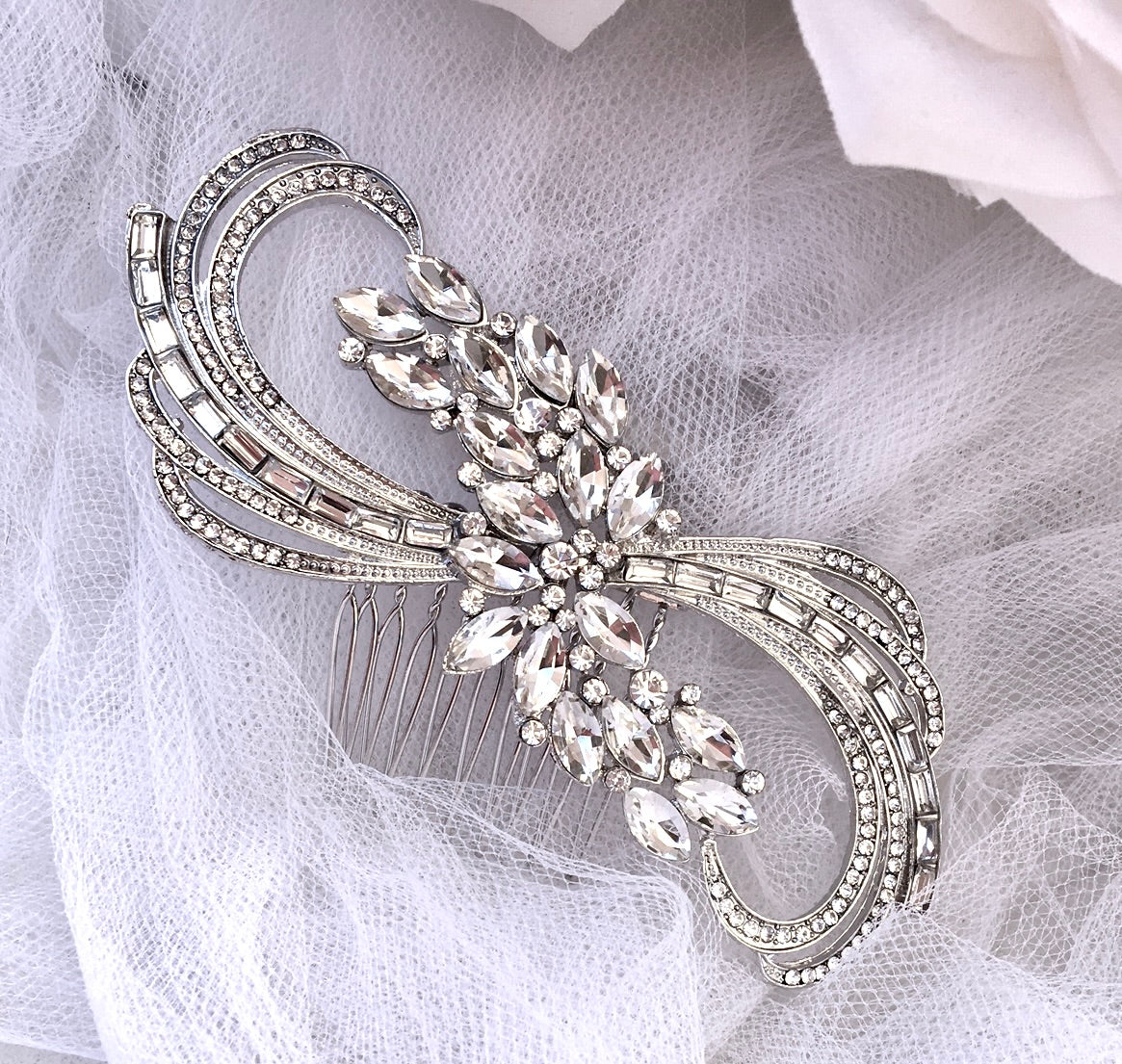 "Aurora" - Austrian Crystal Bridal Hair Comb