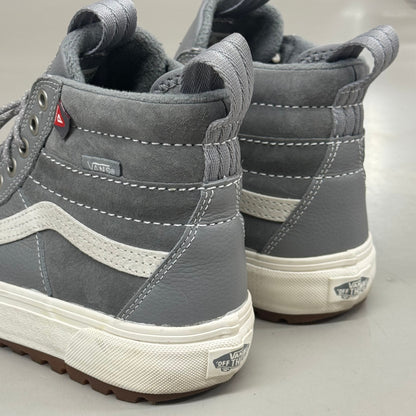 VANS Skate SK8Hi Canvas Shoes Men's Sz 5.5 Women's Sz 7 Grey/White (Pre-Owned)
