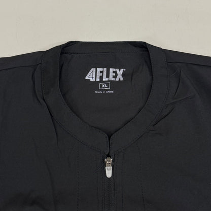 GREEN TOWN 4 Flex Scrubs Jumpsuit Cinch In Waist Women's Sz XL Black GFX-023AST