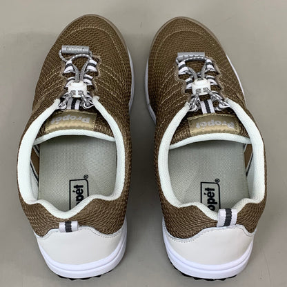 PROPET Travel Walker II Sneaker Shoes Women's SZ 7.5 Taupe Mesh W3239T-W-07H