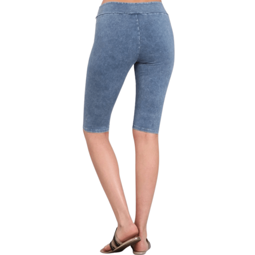Ladies Longer Length Biker Shorts Made in USA