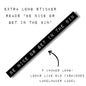 Be Nice Or Get In The Bin  | Old-fashioned Label Vinyl Die Cut Sticker | 5.07" x 0.39"