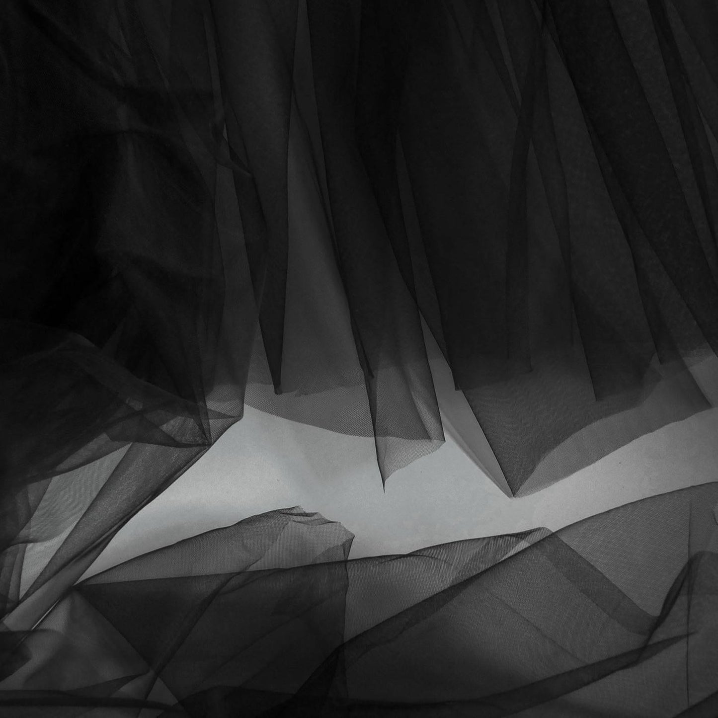 "Elvira" - Black Lace Edge Cathedral Bridal Veil