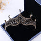 Keeley - Victorian Gothic Black Bridal 3-Piece Jewelry Set With Tiara