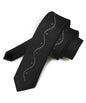 Vittorio Farina Men's Satin Skinny Necktie with Rhinestones