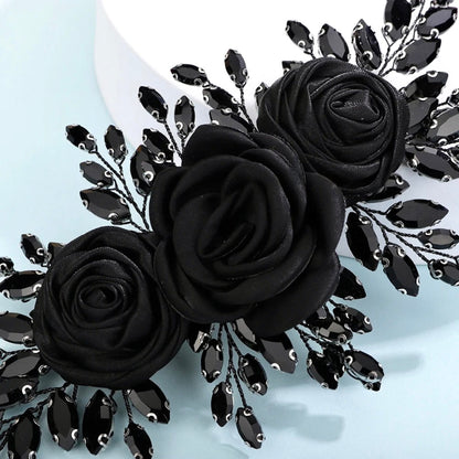 "Sonya" - Black Bridal Hair Accessory