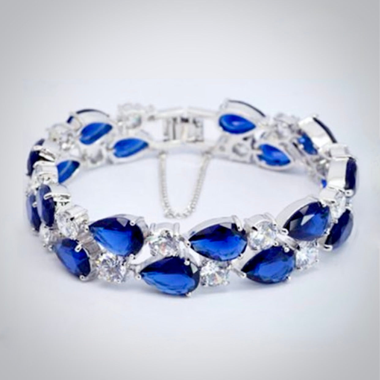 Melody - Cubic Zirconia Bridal Bracelet - More Colors
