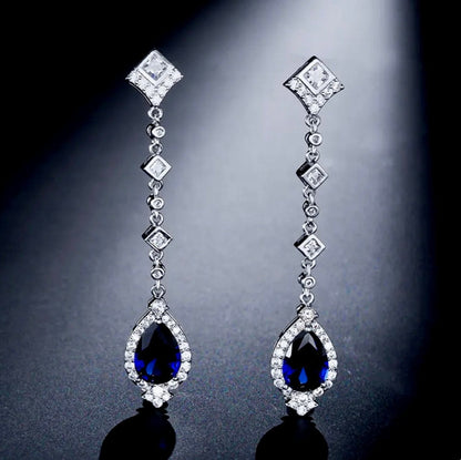 Elicia - Cubic Zirconia Bridal Earrings - More colors