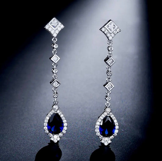 Elicia - Cubic Zirconia Bridal Earrings - More colors