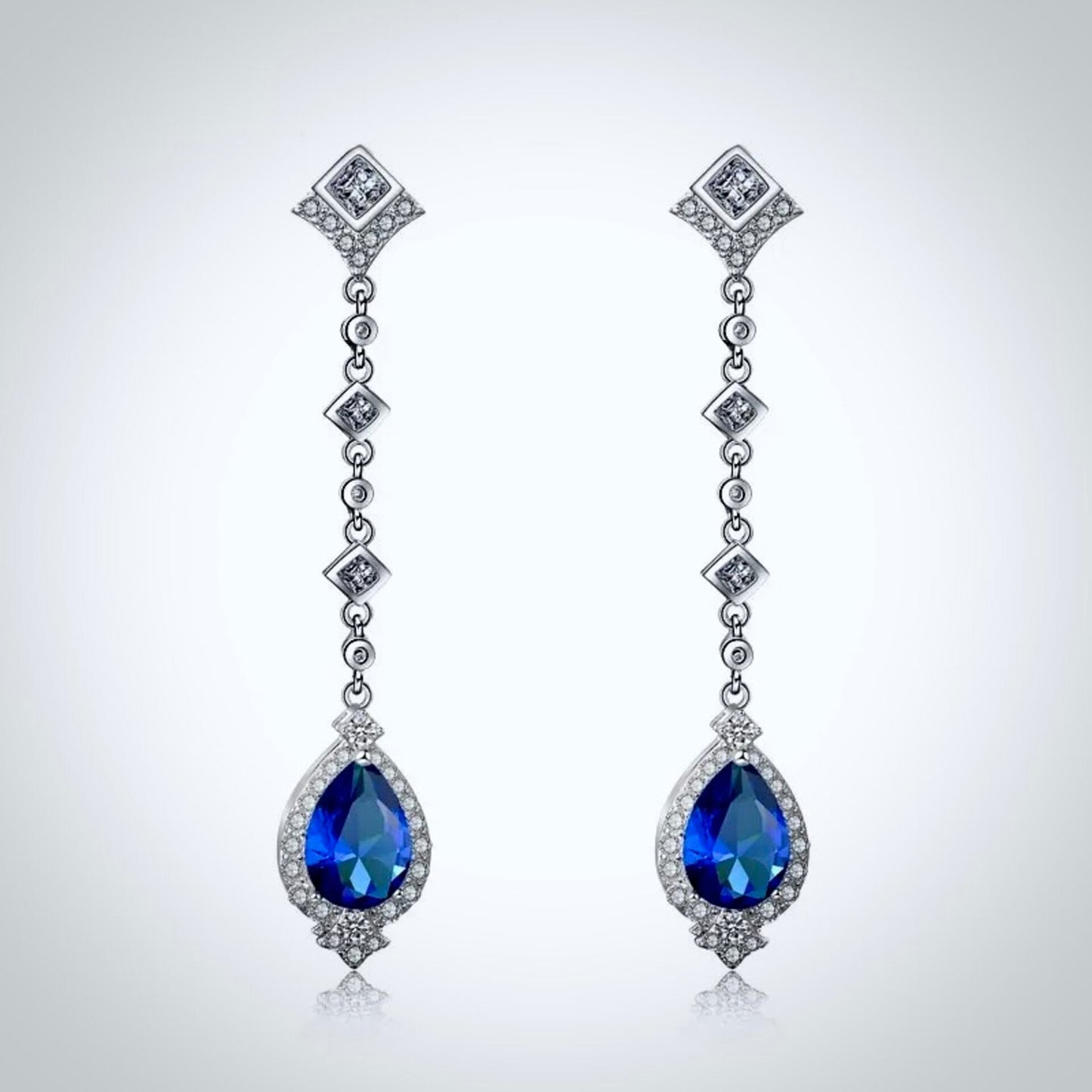 Elicia - Cubic Zirconia Bridal Earrings - More colors