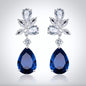 Jessica - Cubic Zirconia Bridal Earrings - Available in Silver, Rose Gold and Yellow Gold