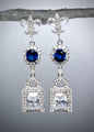 Something Blue - Cubic Zirconia Bridal Earrings