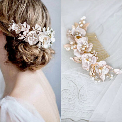 Loralyn - Bohemian Gold Bridal Hair Comb