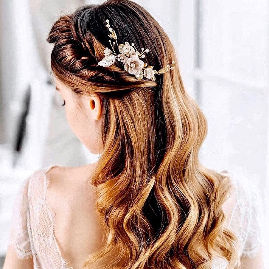 Cheryl - Bohemian Gold Bridal Hair Comb