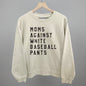 Moms Against White Baseball Pants