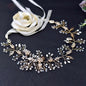 Seine - Bohemian Crystal and Pearl Bridal Belt/Sash - Available in Gold and Silver