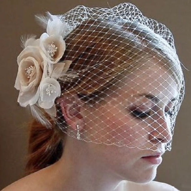 Sandra - Bridal Birdcage Veil