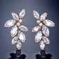 "Micah" - Cubic Zirconia Bridal Earrings - Available in Silver, Rose Gold and Yellow Gold