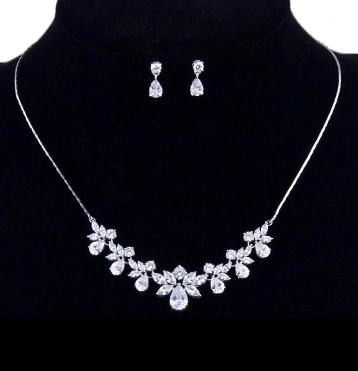 Shawna - Silver Cubic Zirconia Bridal Jewelry Set