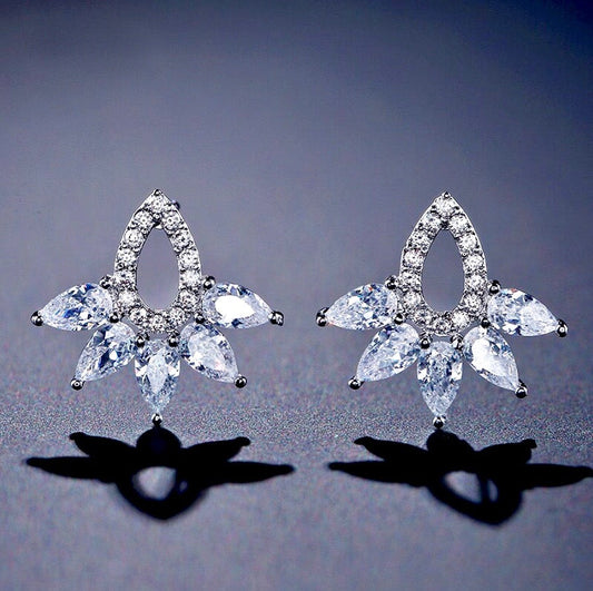 Rita - Cubic Zirconia Bridal Stud Earrings
