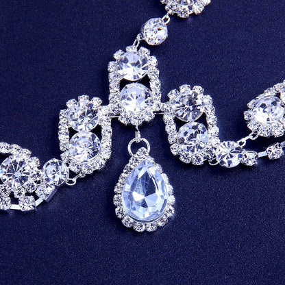 "Virginia" - Crystal Bridal Forehead Accessory - Available in Silver and Gold