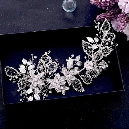 Beaumont - Crystal Bridal Hair Accessory - Available in Silver and Gold