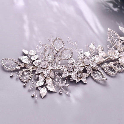 Beaumont - Crystal Bridal Hair Accessory - Available in Silver and Gold