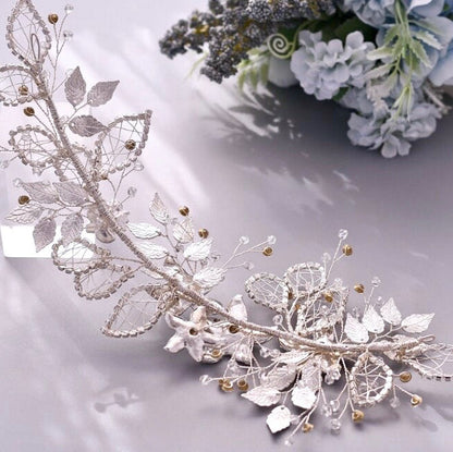 Beaumont - Crystal Bridal Hair Accessory - Available in Silver and Gold