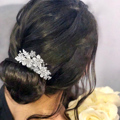 "Giulia" - Crystal Bridal Hair Comb - Available in Gold and Silver