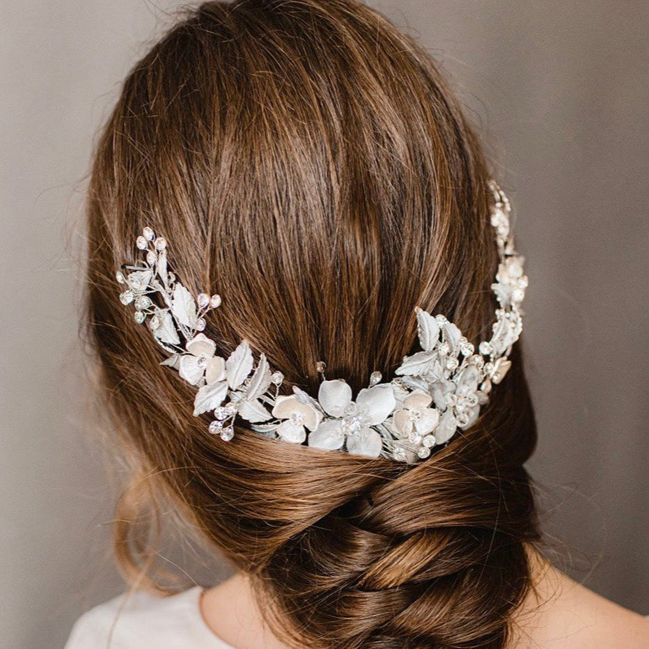 "Venice" - Crystal Bridal Hair Comb - Available in Rose Gold, Silver and Yellow Gold