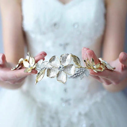 Sedona - Gold Crystal Bridal Headband