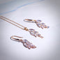 Leaves - Cubic Zirconia Bridal Jewelry Set - Available in Silver, Rose Gold and Yellow Gold