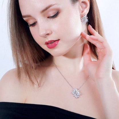 Joanne - Cubic Zirconia Bridal Jewelry Set - Available in Silver and Rose Gold
