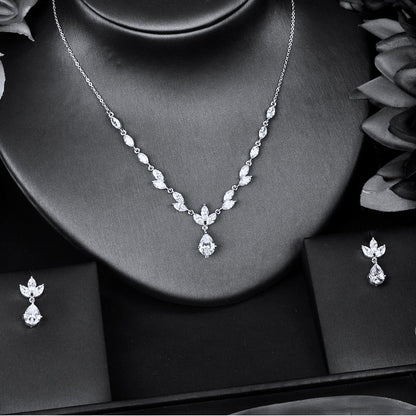 Cody - Cubic Zirconia Bridal Jewelry Set - Available in Silver, Rose Gold and Yellow Gold