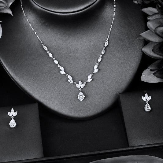 Cody - Cubic Zirconia Bridal Jewelry Set - Available in Silver, Rose Gold and Yellow Gold