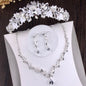 "Giada" - Bridal 3-Piece Jewelry Set With Tiara - Available in Gold and Silver