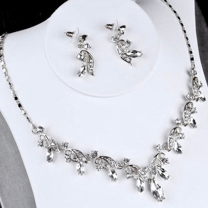 "Tangier" - Rhinestone Bridal Jewelry Set - Available in Gold and Silver