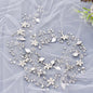 "Lucinda" - Pearl and Crystal Bridal Long Hair Vine - Available in Silver, Rose Gold and Yellow Gold