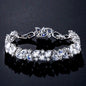 Jessica - Cubic Zirconia Bridal Bracelet - Available in Silver, Rose Gold and Yellow Gold