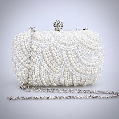 Blaire - Ivory Pearl Bridal Handbag Clutch