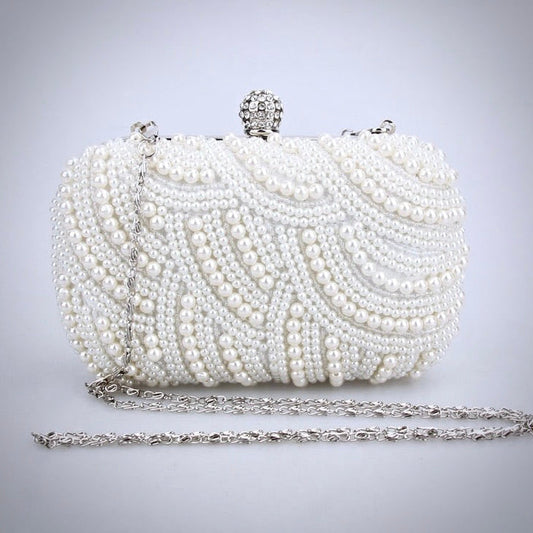 Blaire - Ivory Pearl Bridal Handbag Clutch