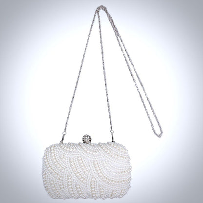 Blaire - Ivory Pearl Bridal Handbag Clutch