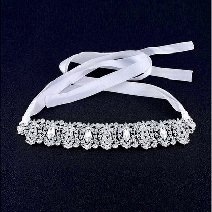 "Miriam" - Silver Crystal Bridal Headband