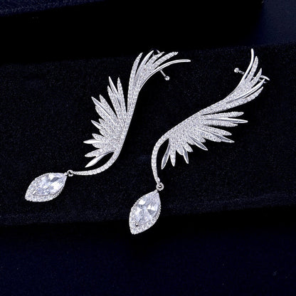 Catalina - Silver Cubic Zirconia Bridal Earrings