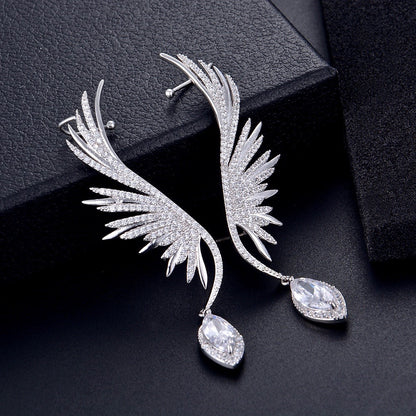 Catalina - Silver Cubic Zirconia Bridal Earrings