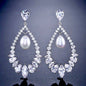 Kaitlynn - Pearl and Cubic Zirconia Bridal Earrings - Available in Silver and Rose Gold
