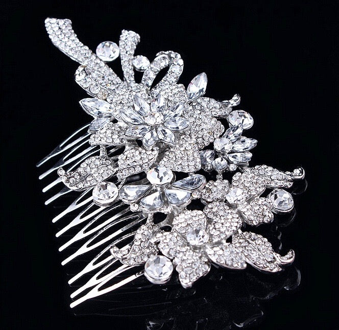 "Auna" - Crystal Bridal Hair Comb