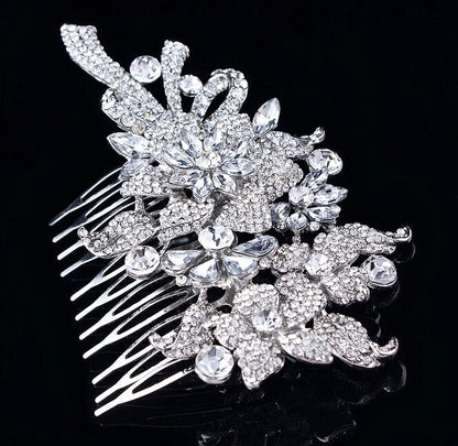 "Auna" - Crystal Bridal Hair Comb