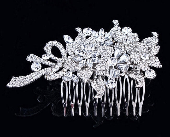 "Auna" - Crystal Bridal Hair Comb