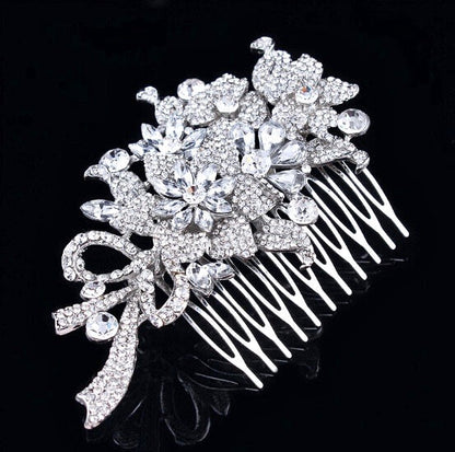 "Auna" - Crystal Bridal Hair Comb